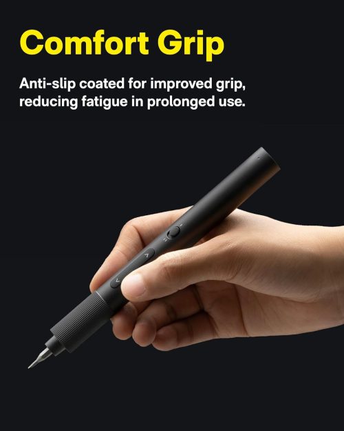 HOTO Electric Precision Screwdriver ADV, 25-in-1 Rechargeable Set with Light, Cordless Mini Power Screwdriver with S2-Steel Bits, 2-Gear, Ideal for Phone/Glasses/Watches/Laptop - Image 5