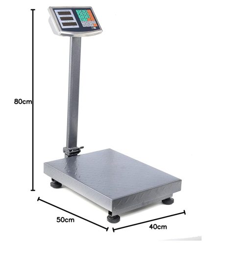 HF Commercial Postal Scales 150kg 40x30cm Platform Scale Heavy Duty Digital Electronic Computing Industrial Weighing Shop Weight Balance - Image 9