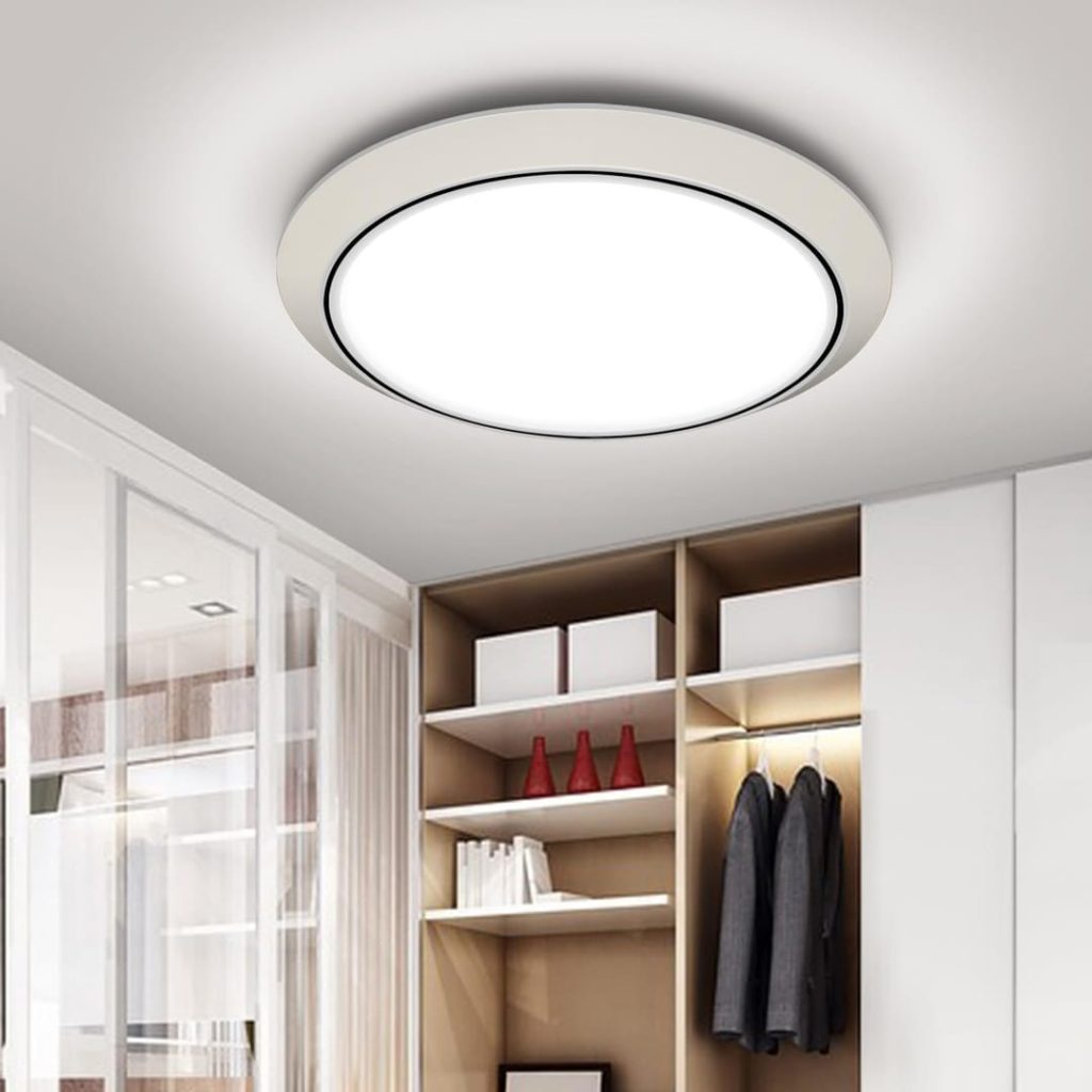 Taoellen Bathroom Light, 24W 2160lm Ceiling Lights, 120W Equivalent, Waterproof IP56, Modern Flush Ceiling Light for Kitchen, Bulkhead, Toilet, Porch, Bedroom, Utility Room and More [Energy Class E]