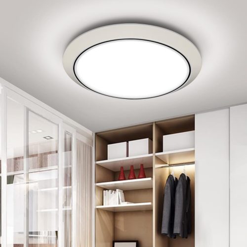 Taoellen Bathroom Light, 24W 2160lm Ceiling Lights, 120W Equivalent, Waterproof IP56, Modern Flush Ceiling Light for Kitchen, Bulkhead, Toilet, Porch, Bedroom, Utility Room and More [Energy Class E]