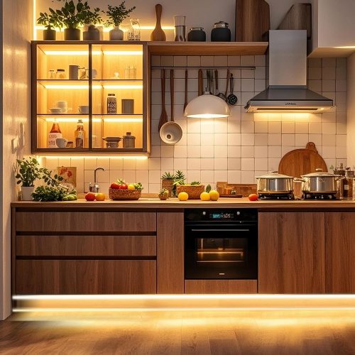 FUIQI COB LED Strip 10M,Dimmable Dotless LED Strip Lights with Smart App and Remote,24V Cool White 2700K with Power Supply, 8mm Wide, CRI>90 LED Lights for Indoor Room, Kitchen, cabinets, Mirrors - Image 7