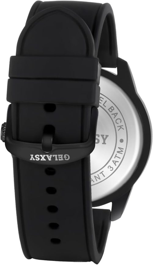 GELAXSY Mens Watches 48mm Large Face Quartz Watches with Analogue Display Date Window and Rubber Strap Wrist Watches for Men Water Resistant Watches for Men - Image 2