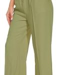 Women's Wide Leg High Waist Business Trousers - Spring/Summer Style