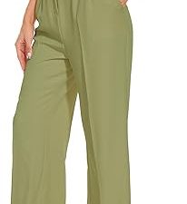 Women's Wide Leg High Waist Business Trousers - Spring/Summer Style