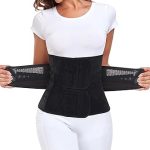 MAMODY Postpartum Belly Wrap – C Section Recovery Belt, Post Partum Women Belly Belt, Abdominal Binder After Pregnancy Postpartum Belly Band After Birth Brace (Black, XXL)