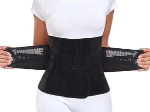 MAMODY Postpartum Belly Wrap – C Section Recovery Belt, Post Partum Women Belly Belt, Abdominal Binder After Pregnancy Postpartum Belly Band After Birth Brace (Black, XXL)