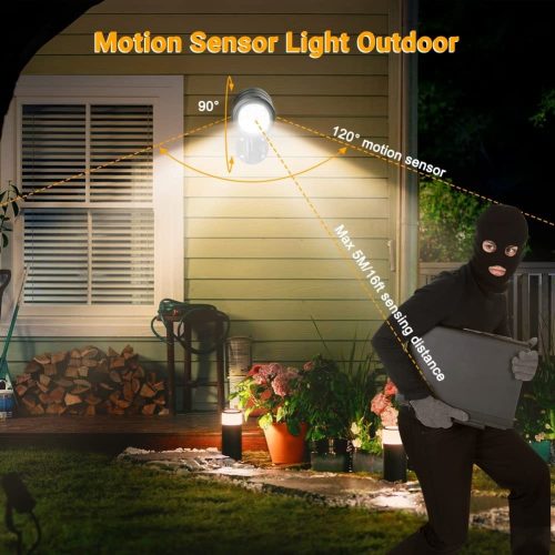 Security Lights Outdoor Motion Sensor, ASOFTY 6 LED 1000 Lumen PIR Wireless Spotlights with Remote Control, IP65 Waterproof 6000K Motion Flood Light for Garage Yard Porch and Patio - Image 6