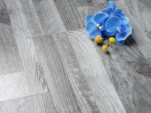 Grey Self-Adhesive Vinyl Floor Tiles 90×15CM - Wood Effect, Waterproof Peel & Stick Planks